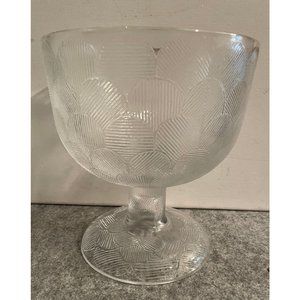 Vintage Nuutajarvi Miranda Pedestal Bowl From Finland 1960's   #1067